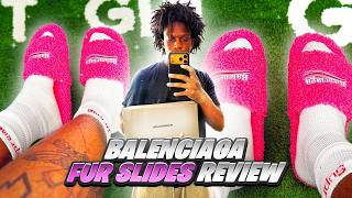 IS BALENCIAGA FURRY SLIDES WORTH IT | REVIEW + ON FEET