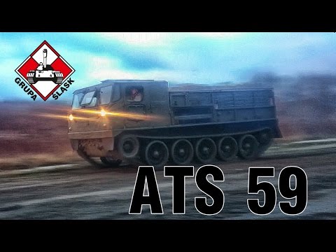 ATS 59G - pierwsze próby nowego pojazdu w Parku Techniki Wojskowej w Zabrzu