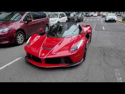 Red Ferrari LaFerrari Aperta in NYC UWS