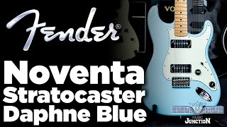 Video thumbnail for Music Junction: Fender Noventa Stratocaster in Daphne Blue by Music Junction