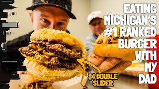 I ate Michigan's #1 ranked cheeseburger with my dad | MOTZ'S BURGERS DETROIT 🍔🌇🔥
