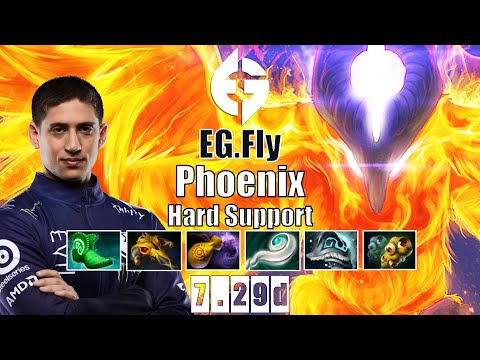 Phoenix Hard Support | EG.Fly | HOW TO PLAY POS 5 PHOENIX | 7.29d Gameplay Highlights