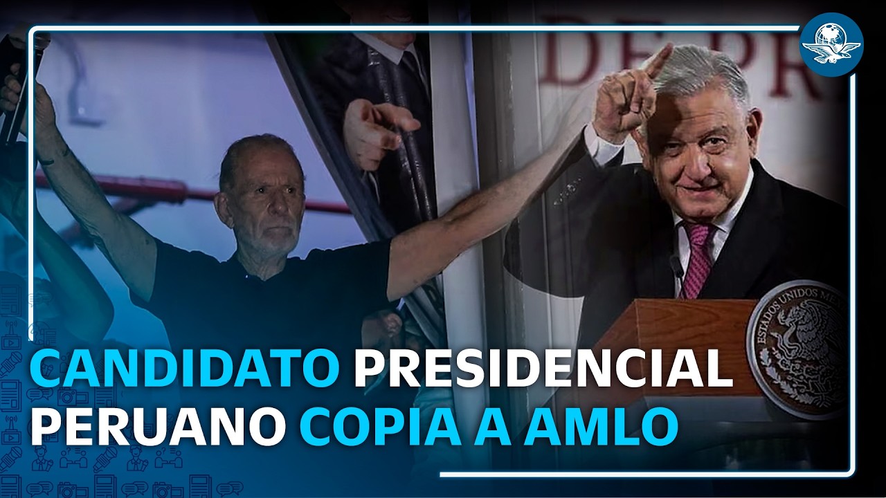 ¡Al estilo de AMLO! candidato presidencial de Perú lanza discurso de “abrazos, no balazos”