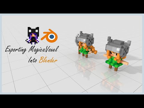 3 Methods for Exporting MagicaVoxel Models into Blender - Prep for Rigging/Animating