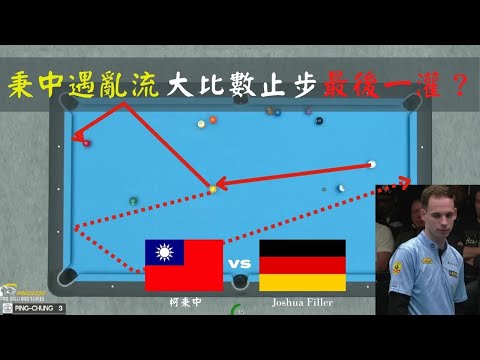 2023WPA世界男子10號球錦標賽 8強 柯秉中 vs Joshua Filler|雙方都不進攻的難吃球型|秉中失誤重挫球運|攻守兼備的對手