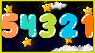 Counting Down from 5 to 1 with Stars | Numbers Rhyme for Kids