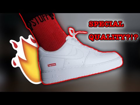 WATCH BEFORE U BUY EM!!! SUPREME x NIKE AIR FORCE 1 LOW REVIEW/ON-FEET