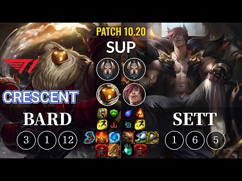 T1 Crescent Bard vs Sett Sup - KR Patch 10.20