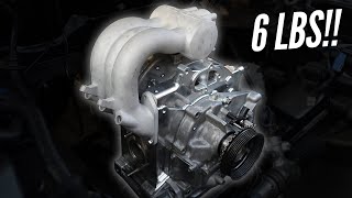 We 3D printed an Aluminum 1 Rotor Turbo Manifold!