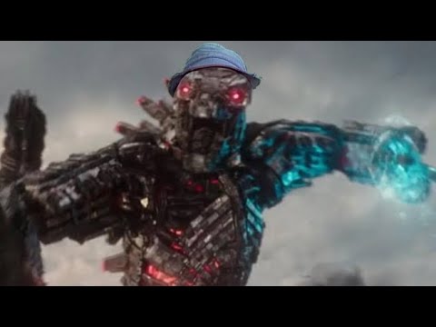 Godzilla Vs Kong com efeitos sonoros de Chaves (Batalha contra Mecha madruga)