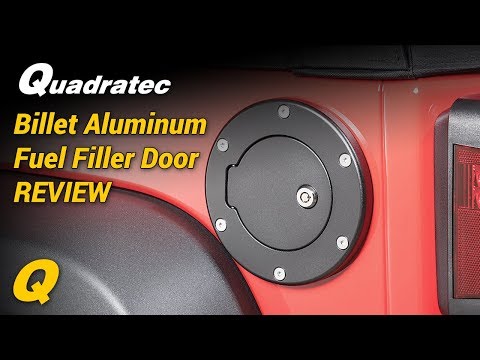 Quadratec Billet Aluminum Fuel Filler Doors for 07-18 Jeep Wrangler JK