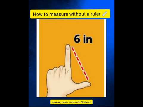 Measurement/how to measure without a ruler 📏/inches measuring with fingers