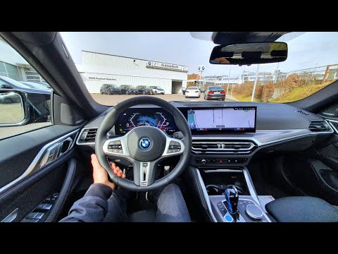 New BMW i4 M50 2022 Test Drive POV