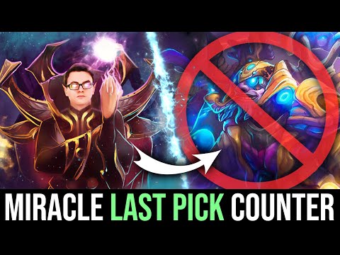 Miracle LAST PICK Invoker COUNTER vs Tinker on mid