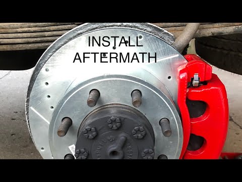 Install of Callahan Brakes from BrakeOverstock.com on F250 SuperDuty