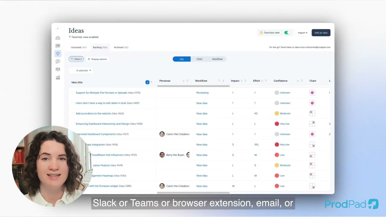 ProdPad demo with Janna Bastow