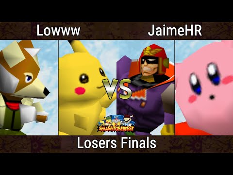 Smashtoberfest 2022 Losers Finals - JaimeHR (Kirby, Falcon) Vs. Lowww (Fox, Pikachu) SSB64