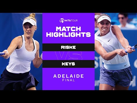 Теннис Alison Riske vs. Madison Keys | 2022 Adelaide 250 Final | WTA Match Highlights