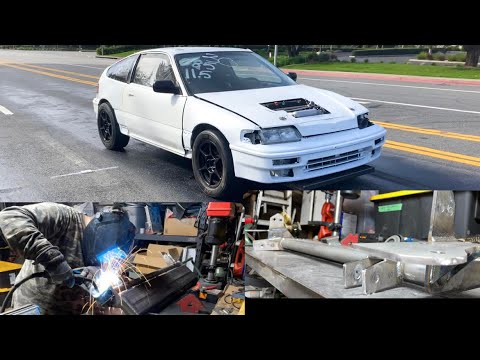 Fabricating A Custom Traction Bar With An Added Weight Plate For My #Kseries CRX! #Welding 