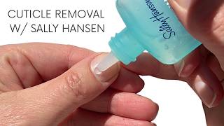 Cuticle removal with Sally Hansen (the part I didn't post last week)