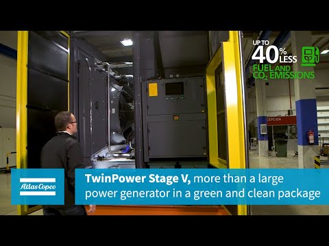 Atlas Copco TwinPower ® Stage V, more than a large power generator in a green and clean package