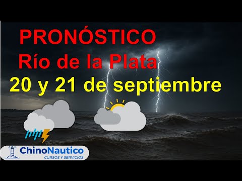 20 y 21 de septiembre - Pronóstico Río de la Plata