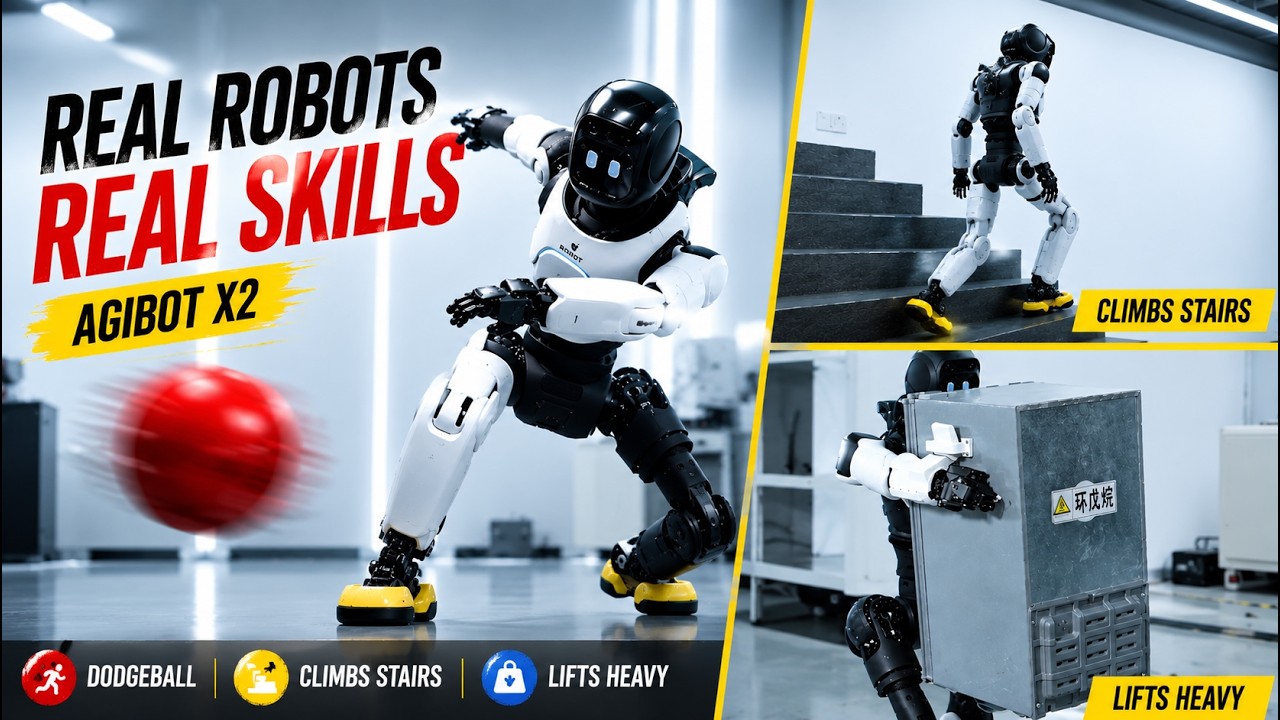 AGIBOT X2 Plays Dodgeball Like A Human