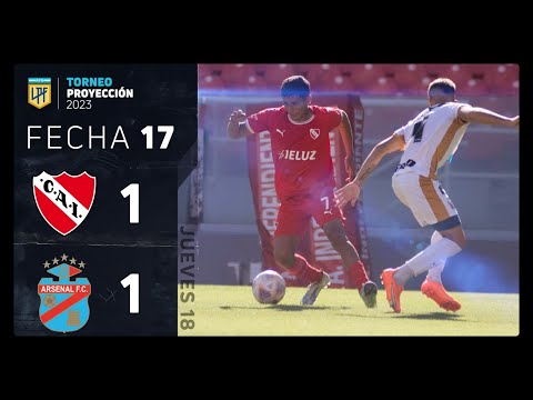 #TorneoProyección 2023 | Fecha 17 | resumen de Independiente y Arsenal