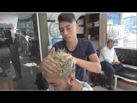 YOUNG TURKISH BARBER MASSAGE THERAPY • ASMR MASSAGE 313 Video