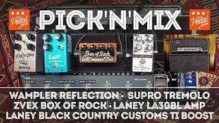 Video thumbnail for TPS Pick'N'Mix: Laney LA30BL, Wampler Reflection, ZVEX Box Of Rock, BCC TI Boost, Supro Tremolo by That Pedal Show