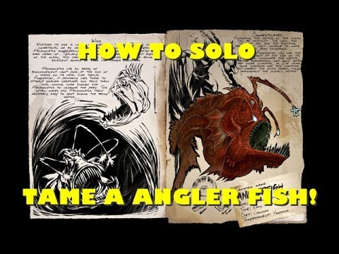 Ark - How To Tame An ANGLER FISH & Use It's Abilities!
