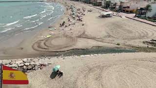 Pucol Beach Valencia Drone View