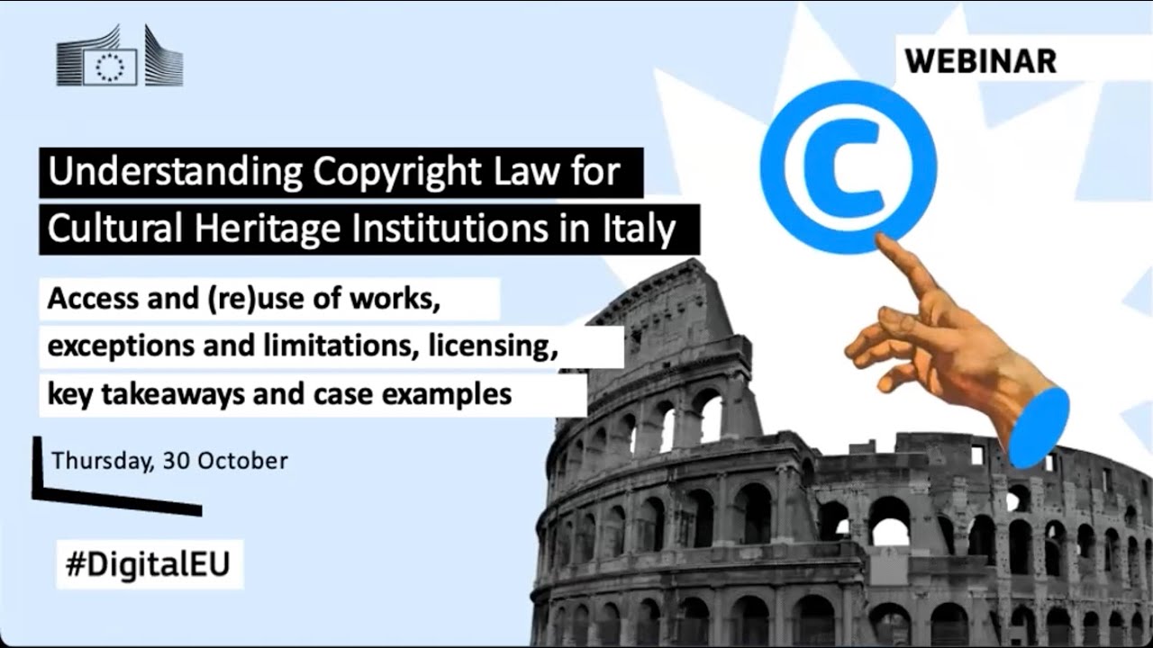 Understanding copyright law for cultural heritage institutions in Italy