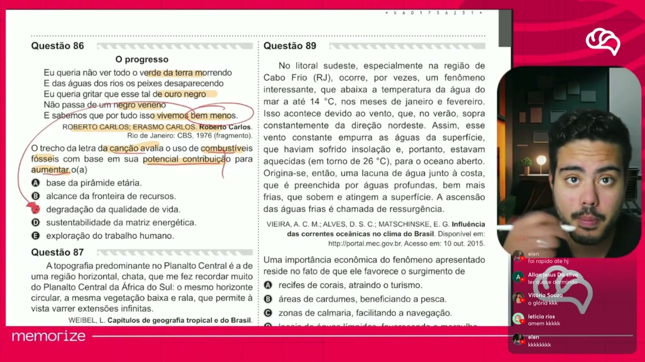 Resolução em Vídeo — Questão 86 ENEM 2019 PPL