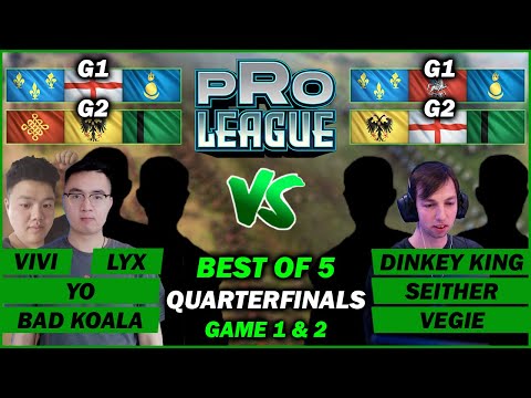 Age of Empires 4 - WWP vs Get On The Deer - Pro League 3 vs 3 - Game 1 & 2