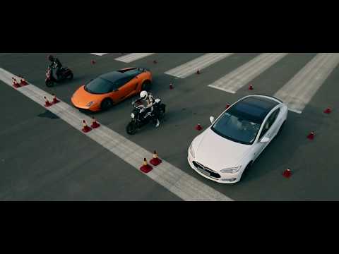 Drag Race (NIU vs DUCATI vs TESLA vs LAMBORGHINI)