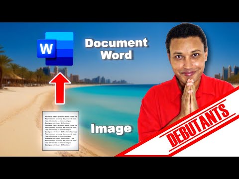 COMMENT CONVERTIR UNE PHOTO EN DOCUMENT WORD (COURS INFORMATIQUE DÉBUTANT SÉNIOR)