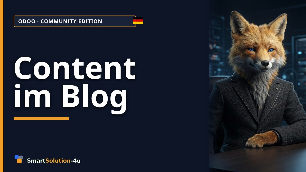 Wie du in Odoo den Website-Blog mit dem Blog-Modul anlegst