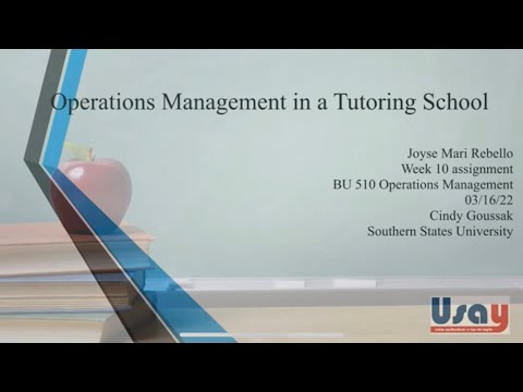 BU 510 Operations Management/ Joyse Rebello