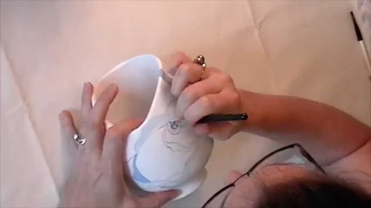 Blue Rose Vase Painting by Kerri Meehan