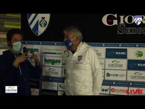INTERVISTA POST PARTITA GIORIK SEDICO Vs CARRE 'CHIUPPANO 14-11-20 - PRESIDENTE PIERANGELO DEON