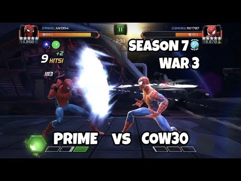Alliance War - Prime vs Cow30 | Season 7 War 3 | Marvel Contest of Champions