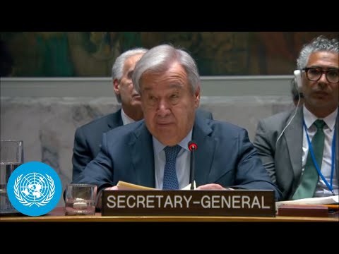Video Thumbnail: Middle East: Advancing Political Solutions - UN Chief's remarks | United Nations