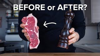 Does it actually matter when you add pepper to your steak?