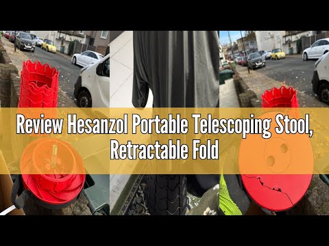 Review Hesanzol Portable Telescoping Stool, Retractable Folding Stool for Camping Garden Fishing Hik