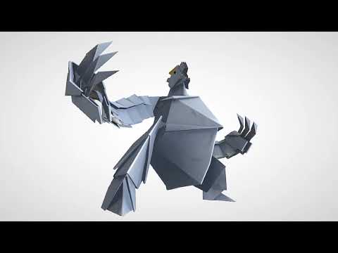 Olivia transforms into the Ice Vellumental! (Paper Mario: The Origami King)