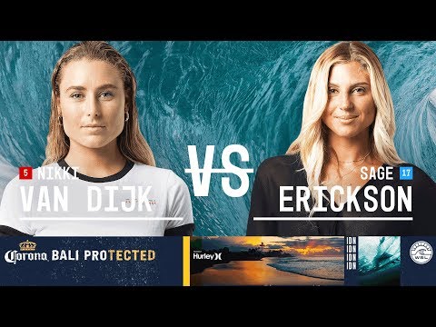 Nikki Van Dijk vs. Sage Erickson - Round Two, Heat 1 - Corona Bali Protected - Women's 2018