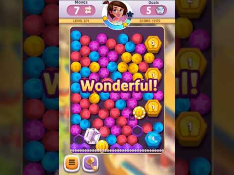 Diamond Diaries Saga Level 309 No Boosters