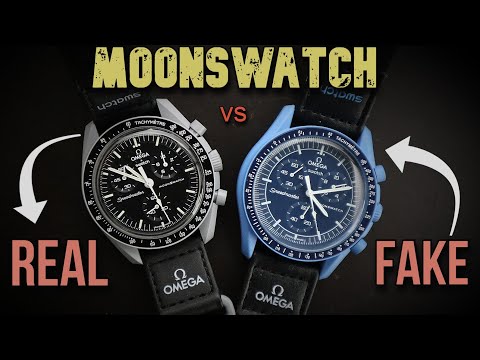 Fake MoonSwatch Vs the Real MoonSwatch Hands on Comparison. Is the Replica Omega x Swatch Better??