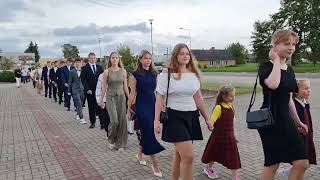 Rugsėjo 1-osios eisena Rokiškyje.